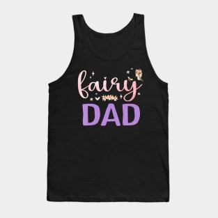 Dad Magical Floral Father Fairy Birthday Whimsical Fairytale Tank Top